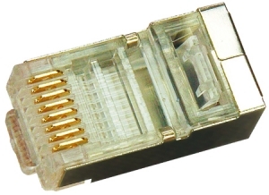 Джек RJ-45 8P-8C CAT5e (с экраном) REXANT 