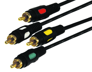 Шнур 4RCA Plug - 4RCA Plug    1.5М (GOLD)  REXANT 