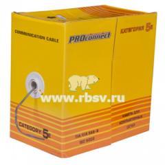 Кабель UTP  2PR  24AWG  CAT5e  305м  PROCONNECT