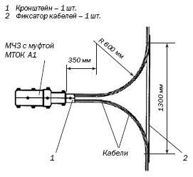 Комплект для фиксации подводного кабеля