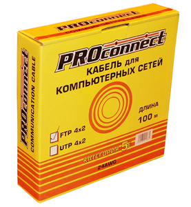 Кабель UTP 4PR 24AWG CAT5e 100м LT PROCONNECT